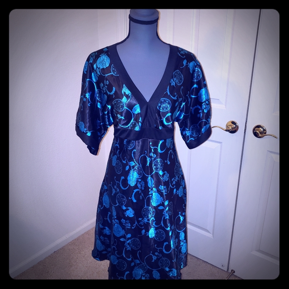 Deep V-neck Dress by She's Cool